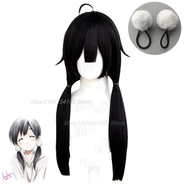 Tamako Market Halloween Costumes Woman Kitashirakawa Tamako Wig Women Double Ponytail Cosplay Anime Adult Adults Women's Costume