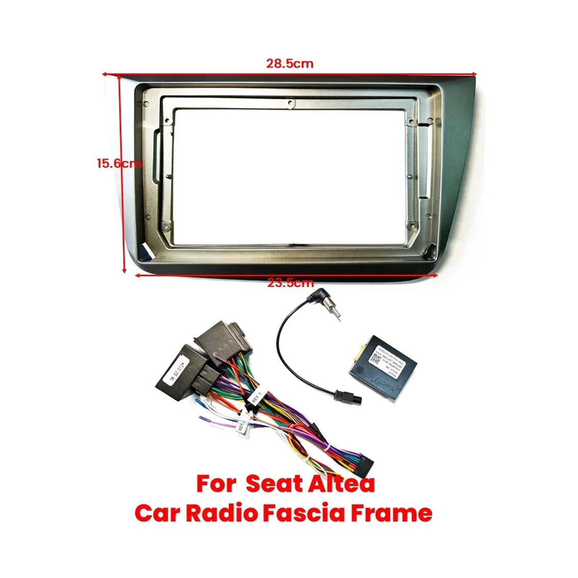 シートアルテア2004 2005 - 2012 2013 2014 2015用9インチフレーム2DINカーステレオパネル、オートオーディオダッシュキット取り付けフレームトリム
