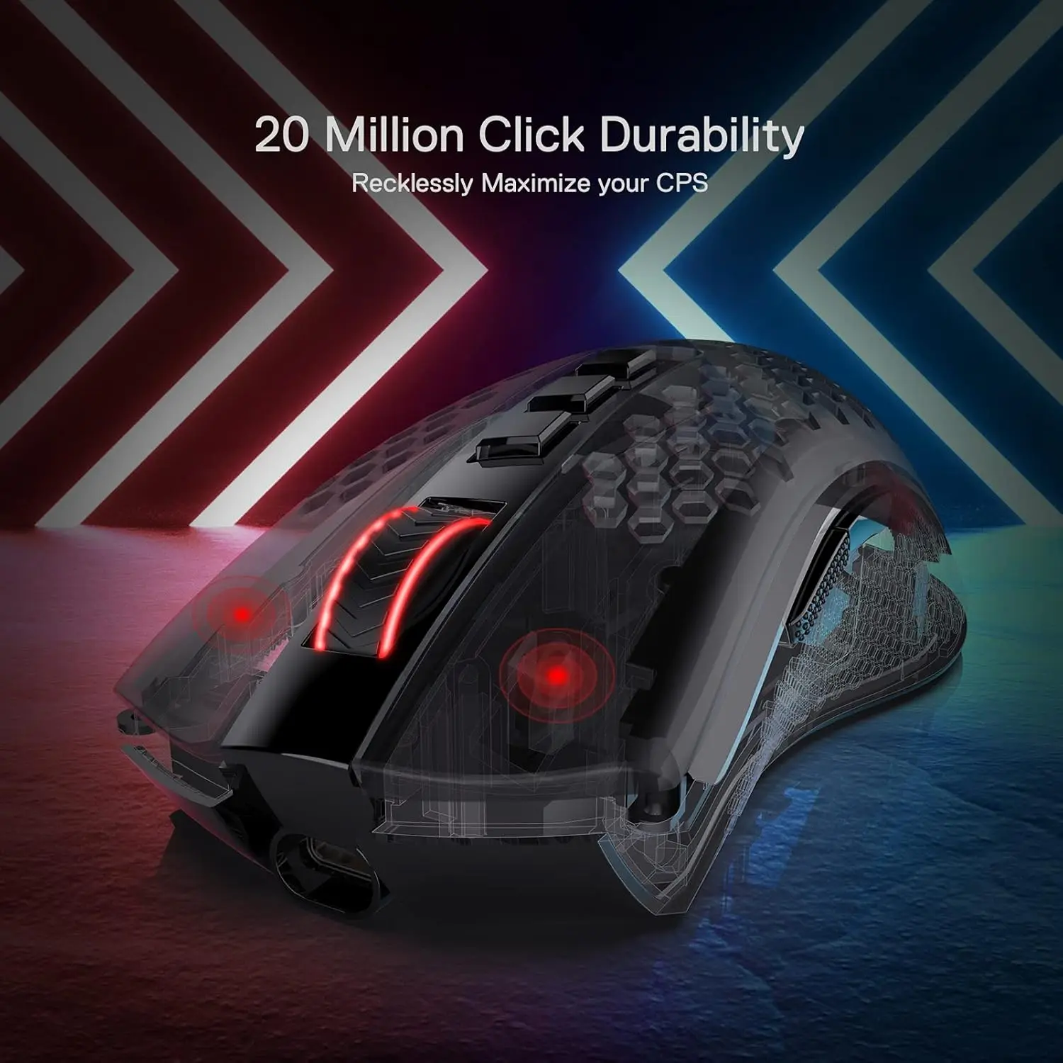 Redragon M808 Storm Pro Wireless Gaming RGB 16,000 DPI Mouse