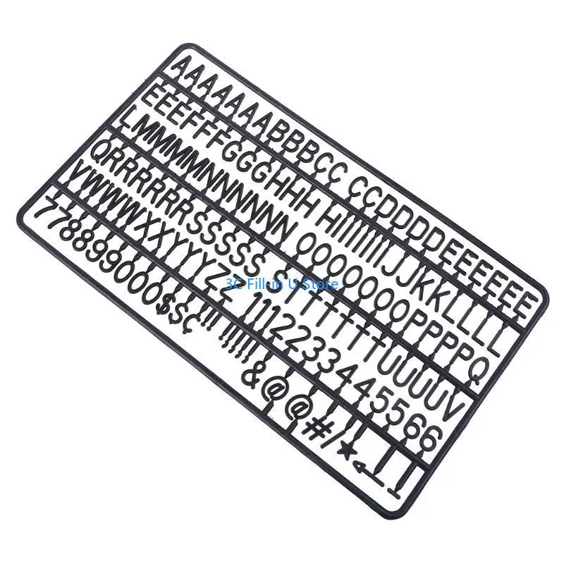 G8TA 2 Set en feuilles Lettres numéros Caractères en feutre Caractères caractéristiques réutilisables caractères