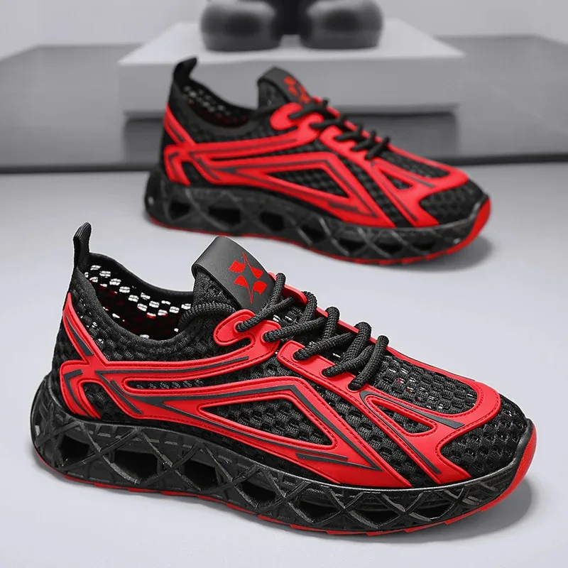 

Summer Canyoning Shoes, Sports Shoes, Mesh Shoes, Breathable Mesh Fabric, Flying Woven Men'S Casual Sports Running Shoes
