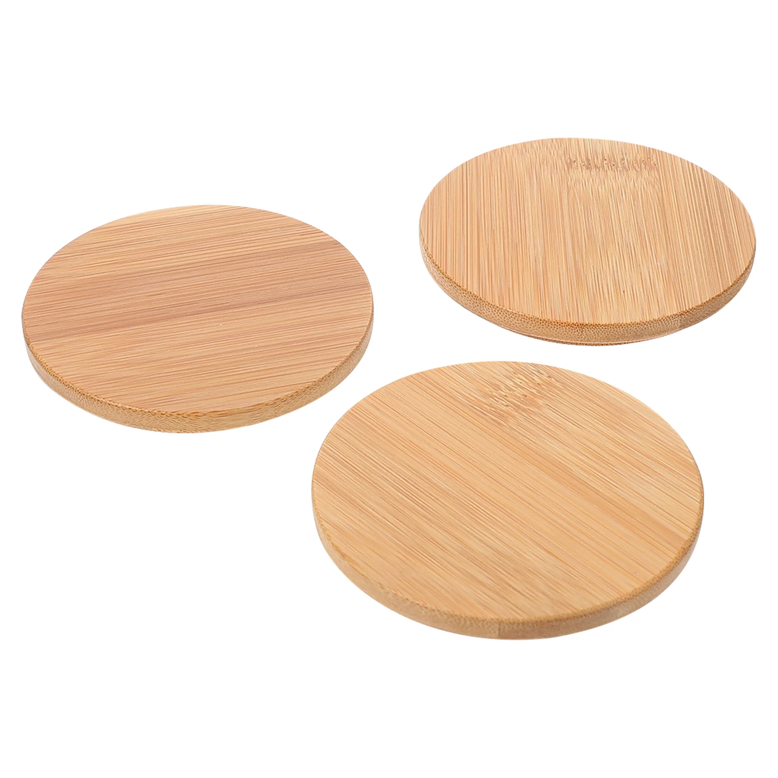 

3 Pcs Water Cup Bamboo Lid Covers Fresh-keeping Lids Bottle Cap Milk Mug for Home Insulation