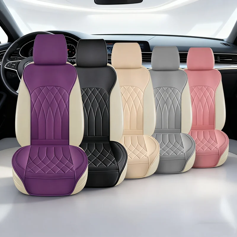 

2-местные чехлы на автомобильные сиденья из искусственной кожи, универсальная подушка для сидений Four Seasons для Honda Civic G9 2011 2012 2013 2014 2015 2016 2017