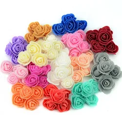 50/100/200/500Pcs 3cm Foam Rose for Bear Artificial Flowers Diy Gifts Box Wedding Decorative Christmas Home Decor 20 Color