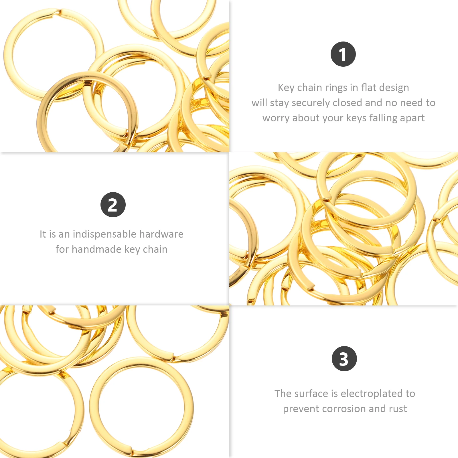 

20 шт. металлические брелоки для ключей, брелок для ключей, украшение, сплит-тип для брелков, утюг