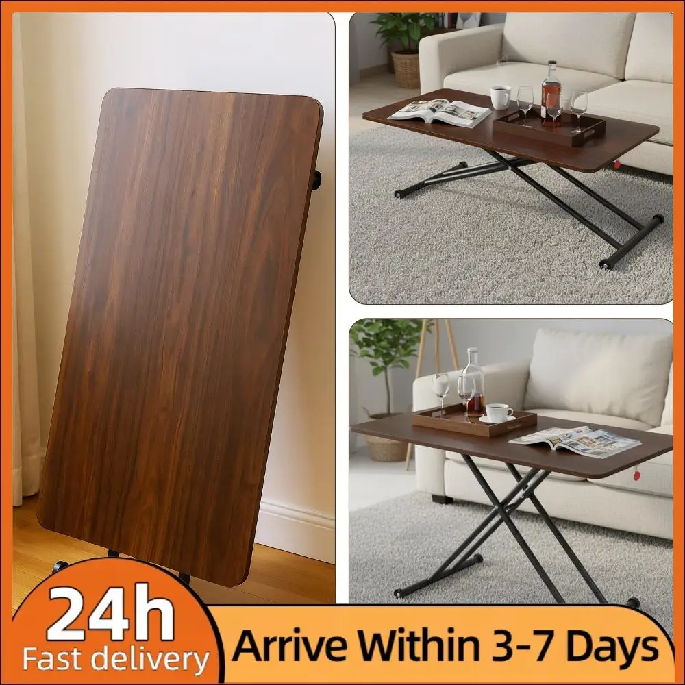 

Низкий журнальный столик на колесиках, напольный чайный столик, деревянный современный кофейный столик для гостиной и дома