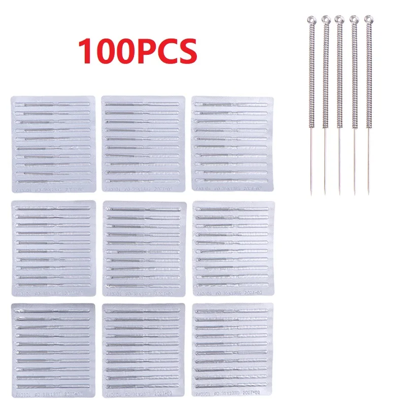 

100 PCS Metal Plasma Pen Needles For Spot Mole Freckle Tattoo Removal Point Pen Machine Beauty Equipment