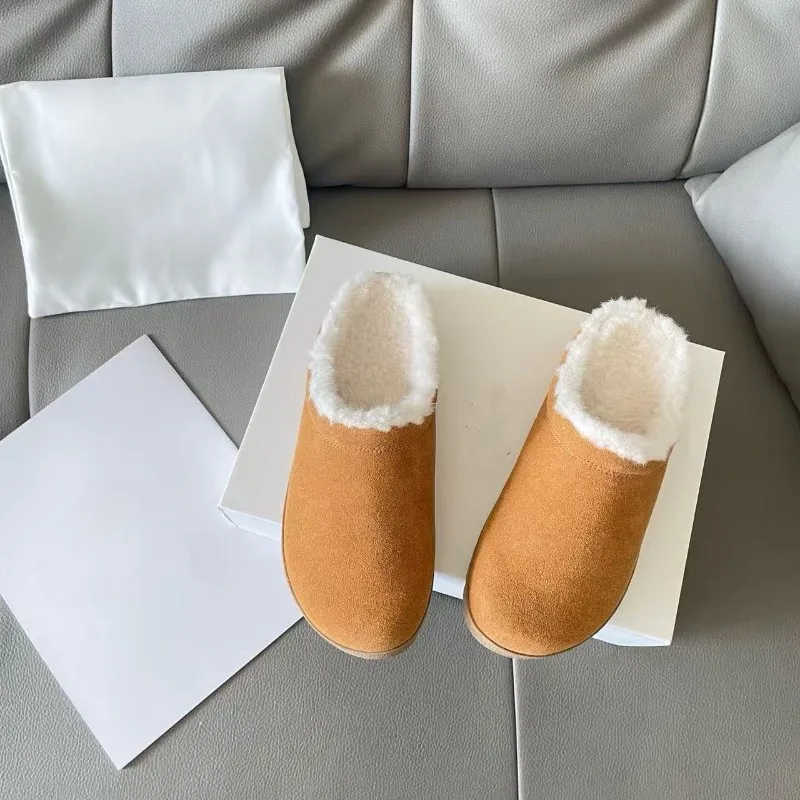 2026 New Ladies Outdoor Soft-soled Baotou Semi-slippers, High-quality Ladies Enhance Non-slip Warm Casual Shoes, Women's Shoes