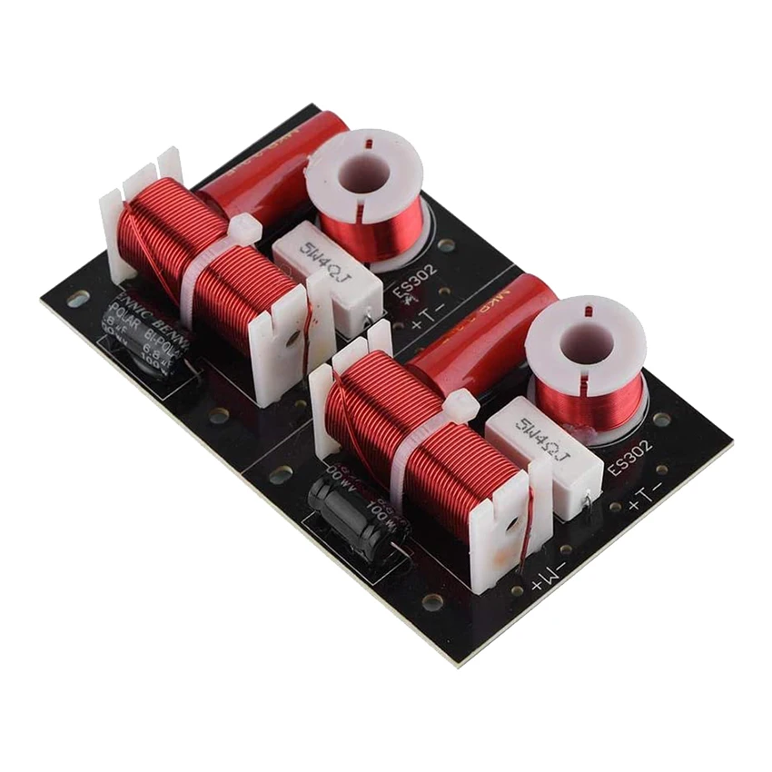 A48U 2Pcs 400W Speaker Frequency Divider 2 Way 2 Unit Hi-Fi Soundshelf Crossover Filters Woofer and Tweeter