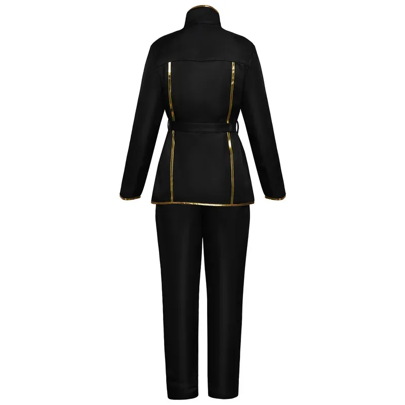 4 قطعة أنيمي رمز GEASS Lelouch من التمرد Lelouch Lamperouge تأثيري حلي هالوين حفلة الرجال معطف + بانت + حزام وتتسابق