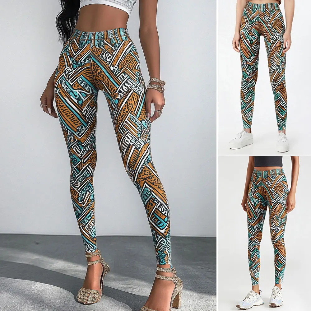 

Women's Leggings Autumn Winter Comfy High Waist Graphic Fitting Slim Skinny Full Length Pants Leggings