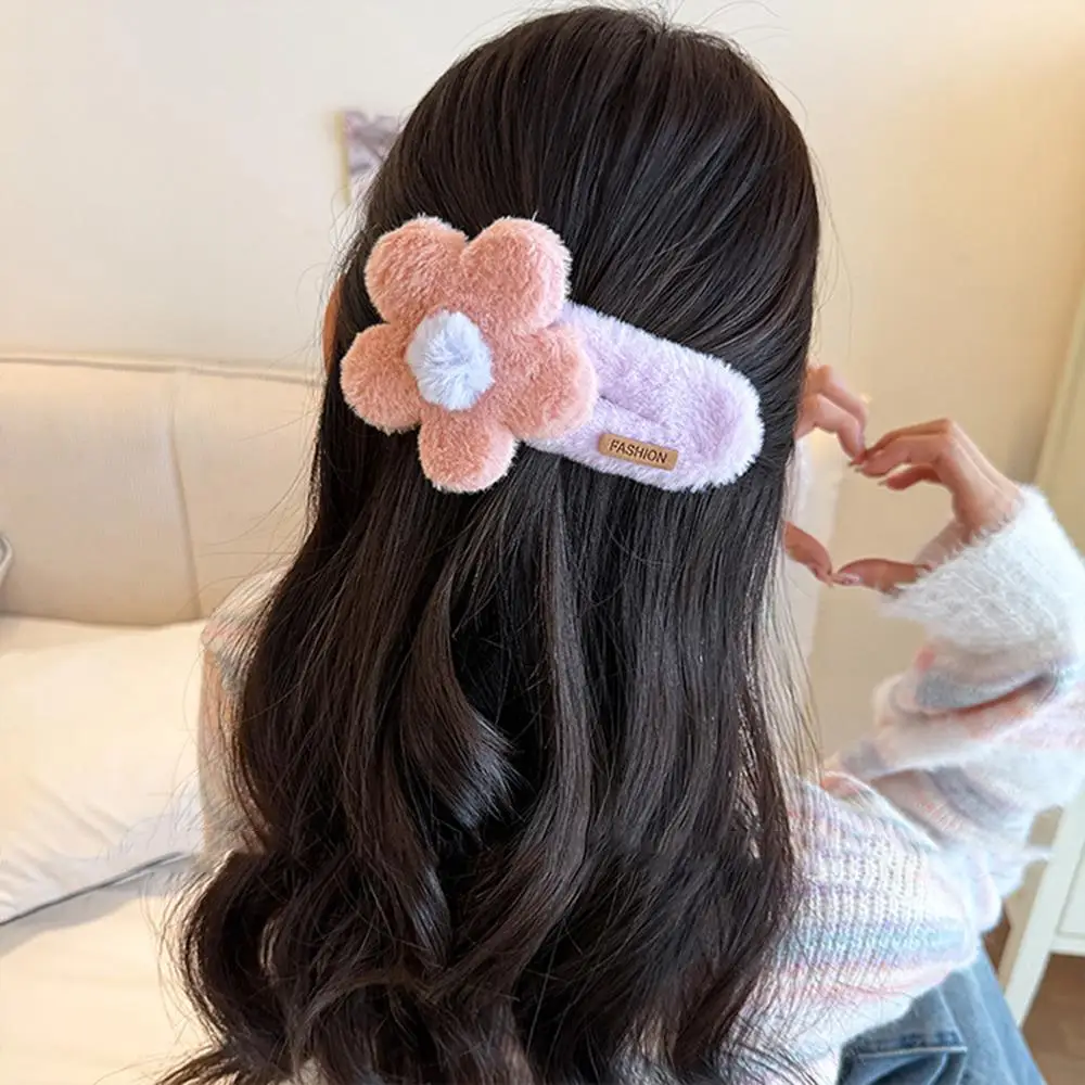 الكورية كبيرة الحجم زهرة المشابك الجانب كليب أفخم منقار البط كليب لطيف دبوس الشعر اليدوية عباد الشمس مقاطع الشعر النساء إكسسوارات الشعر