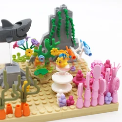 MOC Animal Figure Brick Building Blocks DIY Model Toys For Kid clownfish 20 pcs clownfish