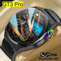 LIGE NFC GT3 Pro Smart Watch Men 390*390 AMOLED Screen Heart Rate Monitor BT Call IP68 Waterproof Custom Dials Sport Smartwatch