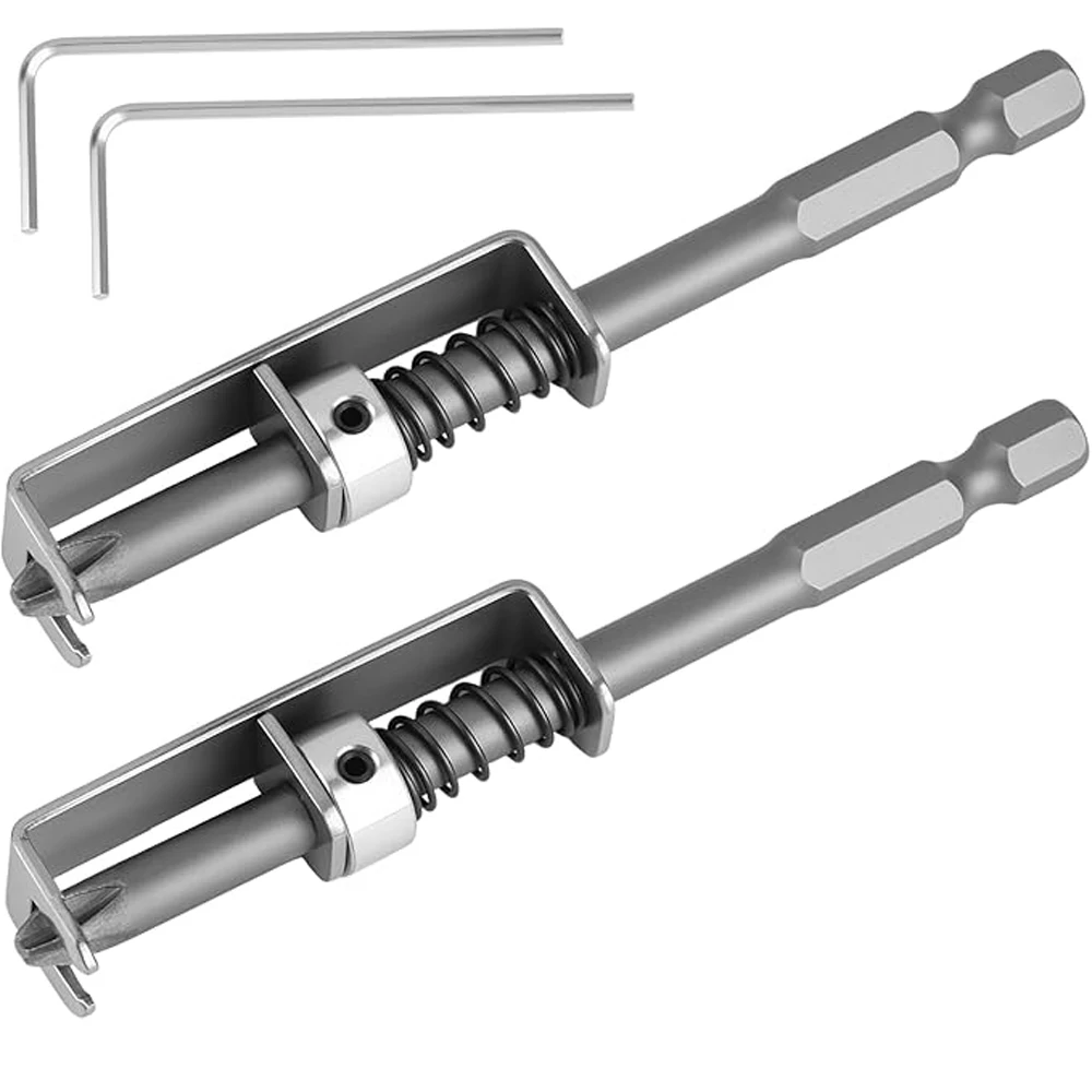 1/2Pcs Screw Grab Spring Loaded Screw Holder Bit for Drill Anti-drop Screwdriver Bit Single-Hand Bit Holder for Electrician DIY