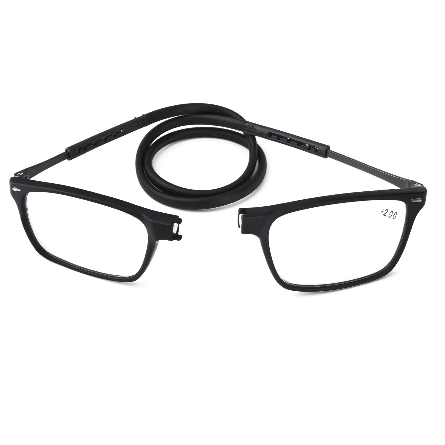 Tragbare faltbare Lesebrille, hochauflösendes Kunstharz, modische Presbyopie-Brille