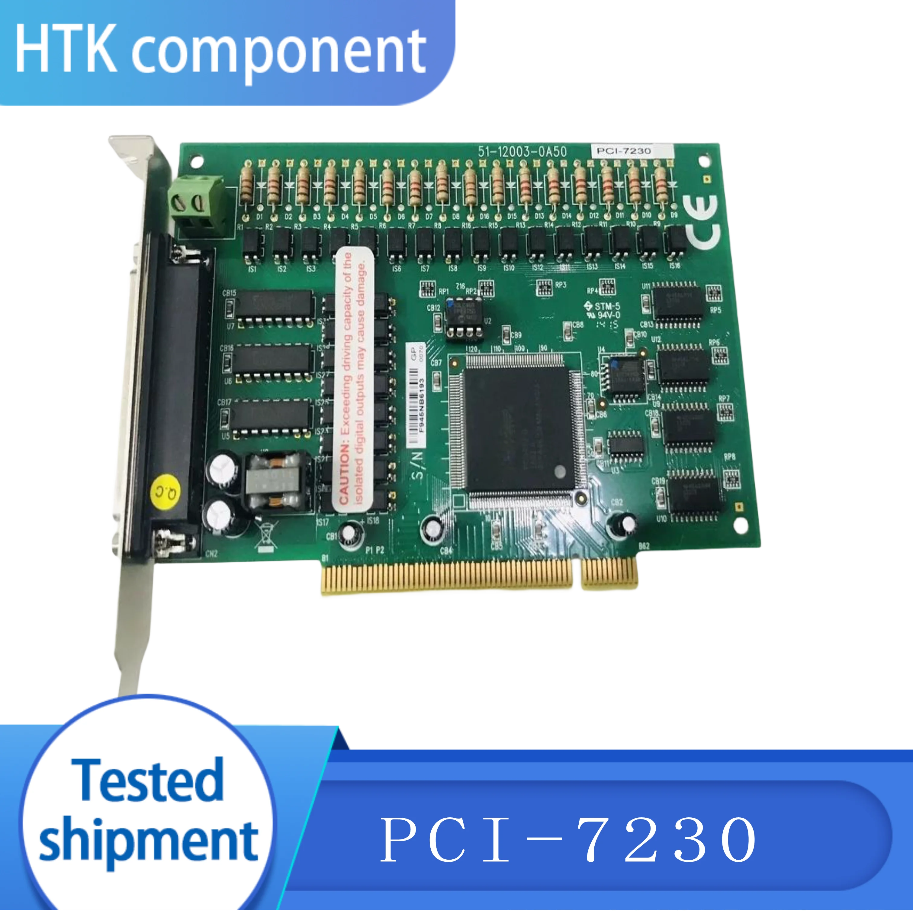 100% Test Working  PCI-7230 Data Card Original 32 Channel Isolation