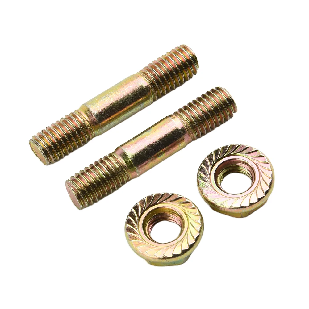 4pcs Bar Nuts & Bar Studs/Bolts For Baumr-Ag SX62 62cc Chainsaw Chain Saw Medium Carbon Steel Garden Tools Parts