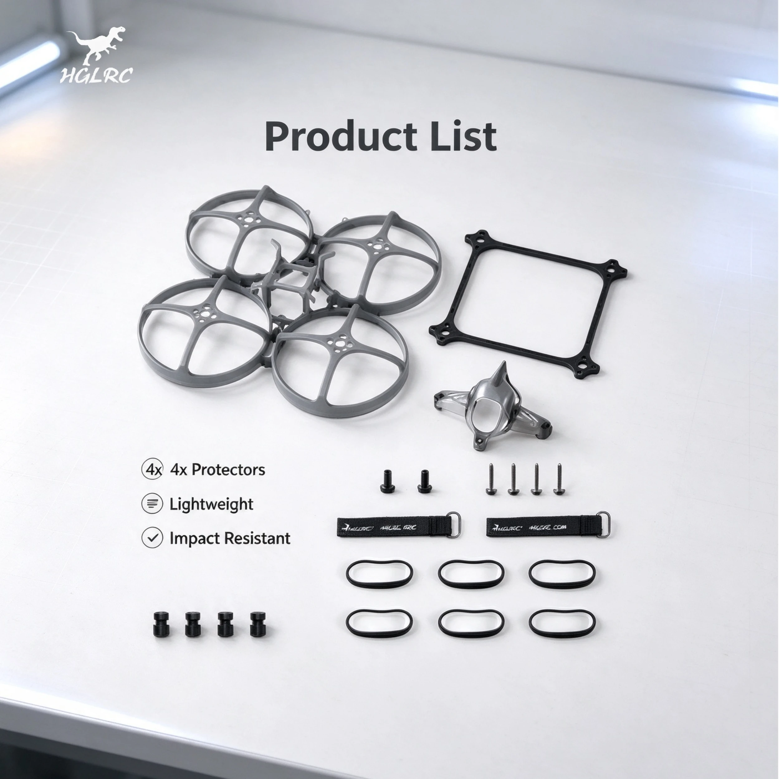 HGLRC Petrel 85 Whoop 85mm Ultra-light Indoor Frame for FPV Tiny Whoop RC Quadcopter Freestyle