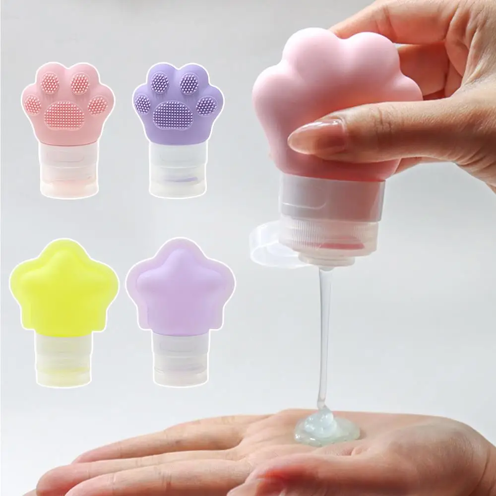 حاوية شامبو، حاويات ضغط مفيدة، زجاجة قابلة لإعادة الملء، زجاجات سفر محمولة، صندوق من السيليكون، علبة مستحضرات التجميل، صندوق ملون