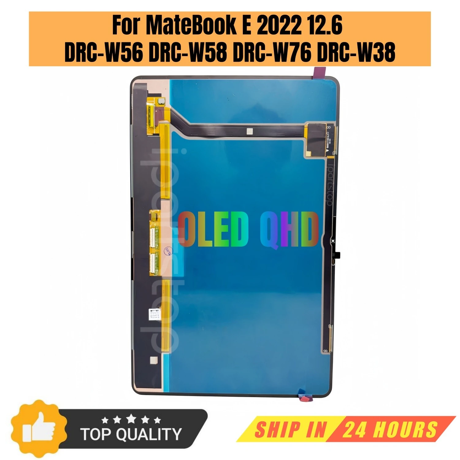 iParts Replacement New Display for Huawei MateBook E 2022 12.6 DRC-W56 DRC-W58 DRC-W76 DRC-W38 OLED Touch Screen Assembly OEM