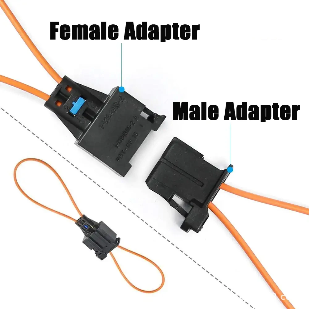 Female/Male Adapter Car MOST Fiber Optic Loop Bypass Connector For Porsche/VW/BMW/Audi/Mercedes-benz Car Repair Accessories
