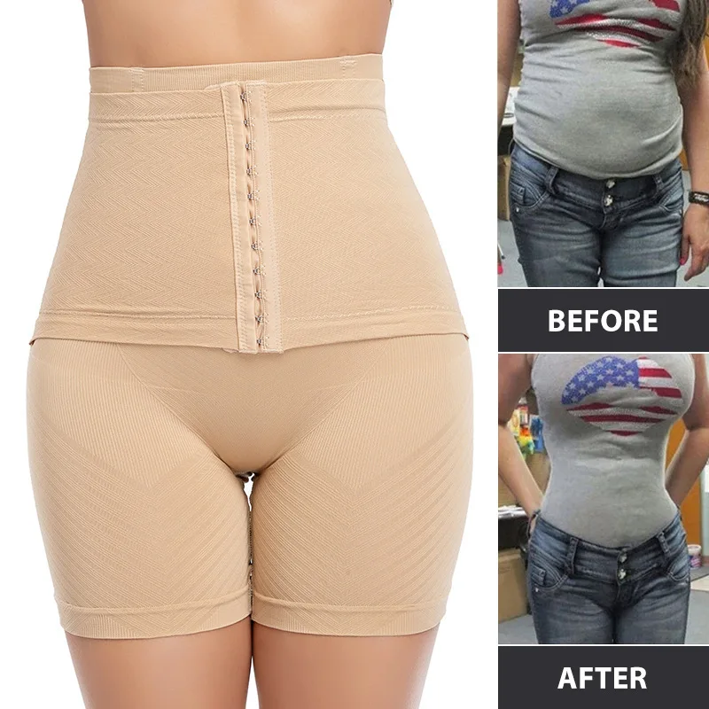 

Women High Waist Trainer Shaping Panties Breathable Body Slimming Tummy Control Corset Pants Underwear Modeling Briefs