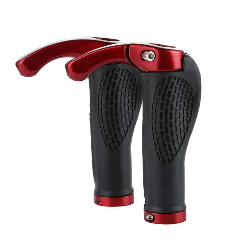 

1 Pair MTB Road Cycling Bike Handlebar Rubber Cover Ergonomic Mountain Bicycle Horn Design Grip Bar New