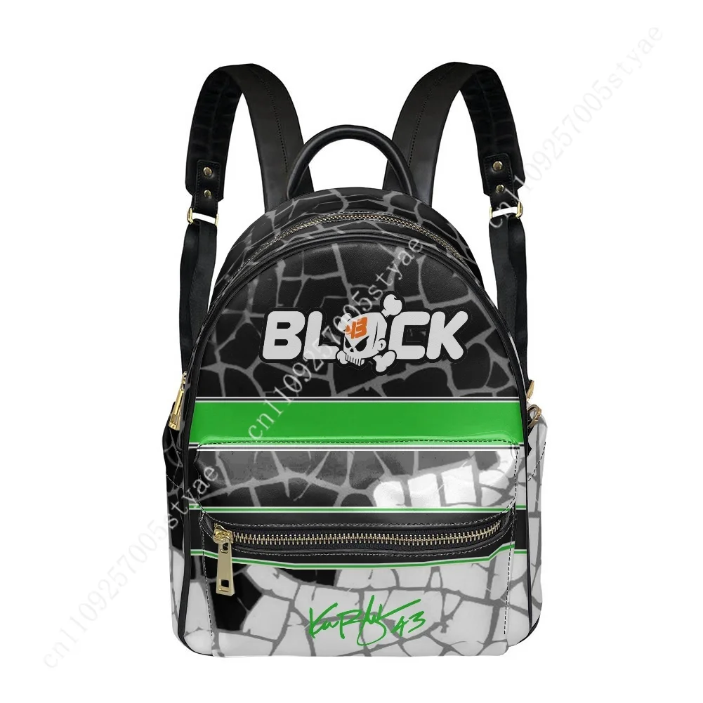 Ken Block 43 Cosplay Backpack Womens Men Personalized Double Shoulder Bag Business Travel Bookbag Rucksack Gift Daypack
