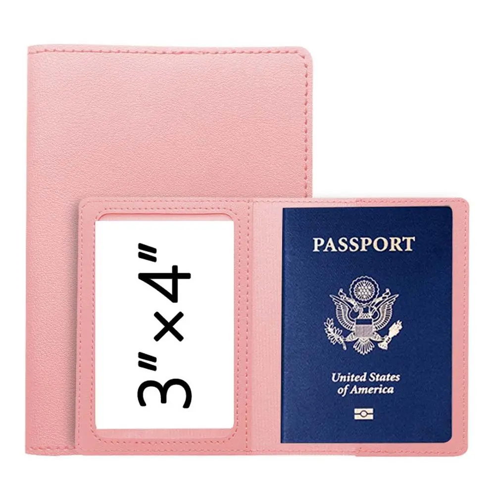 Étui de protection en cuir pour carte de crédit et passeport, accessoires de voyage, pour enregistrement d'avion