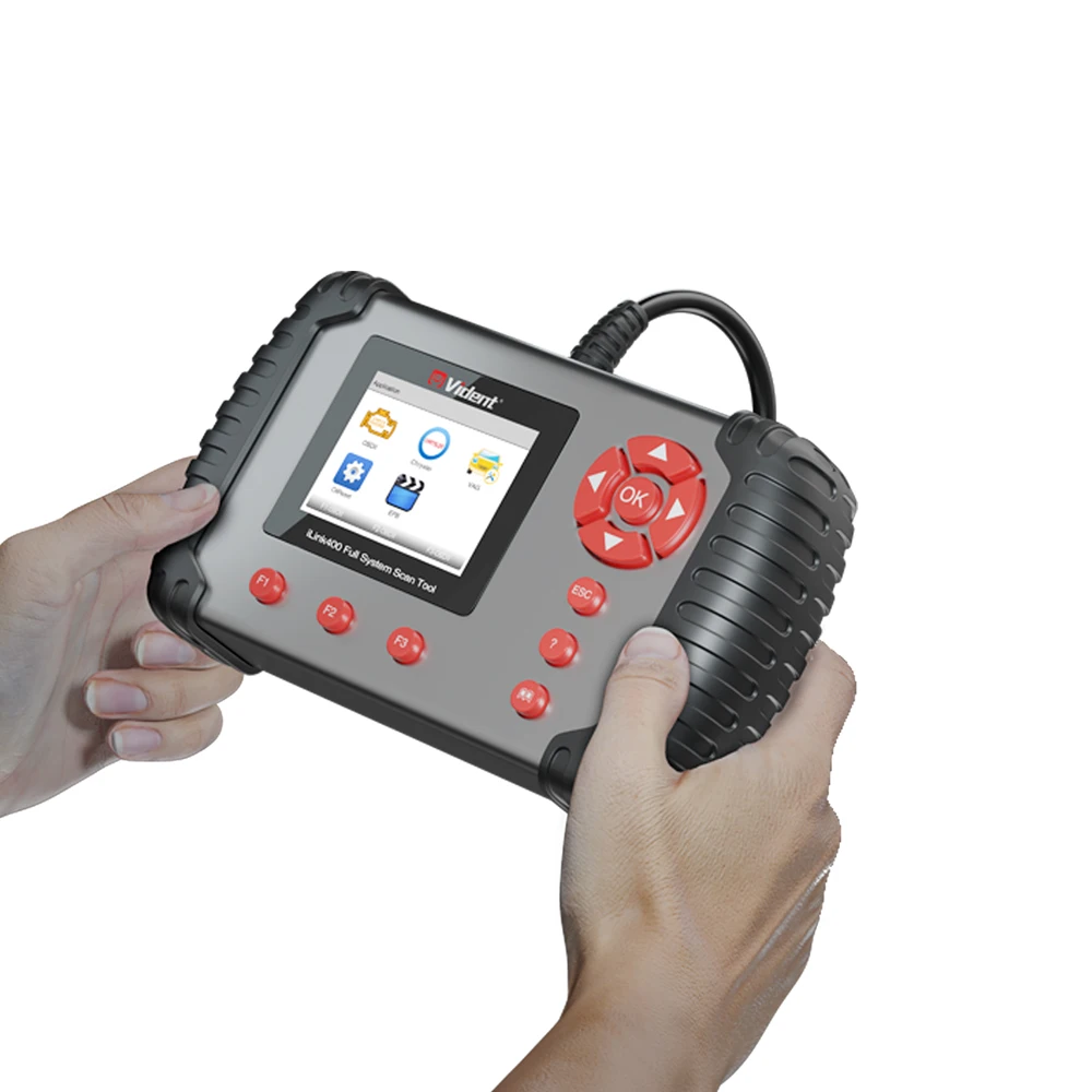 Vident ILink 400 Tester Full System Scan Tool For ABS / SRS / EPB / DPF Regeneration/Oil Reset Update Online