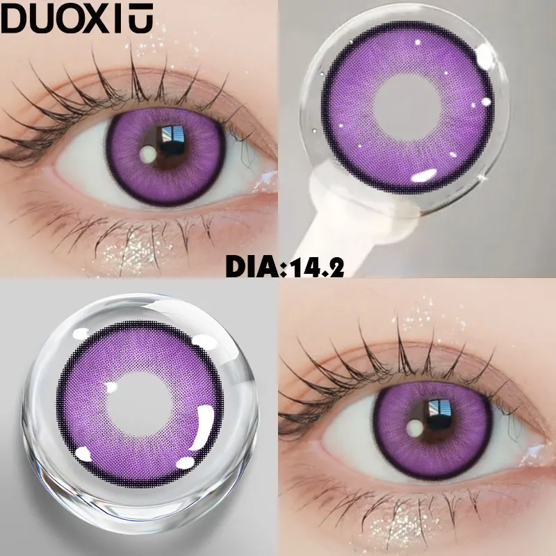 DUOXIU 1 Pair Colored Contact Lenses for Eyes Blue Lenses Lenses Gray Lenses Green Eye Natural Lenses Fashion Lenses Beauty