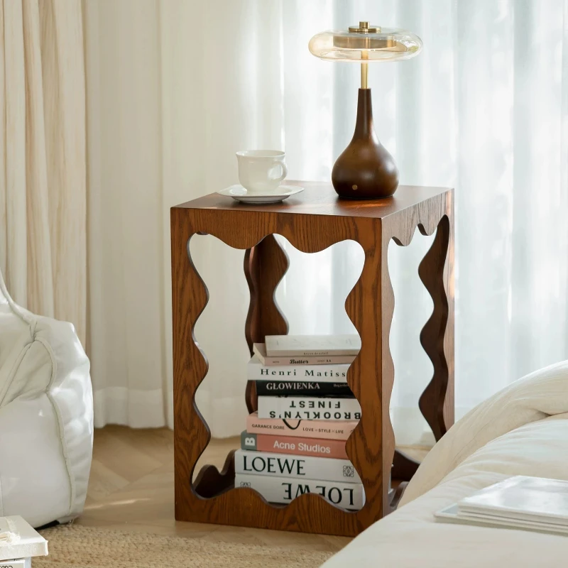 Low Wooden Unique Side Table Antique Aesthetic Cool Midcentury Side Table Floor Square Mesas De Centro Para Sala Accessories
