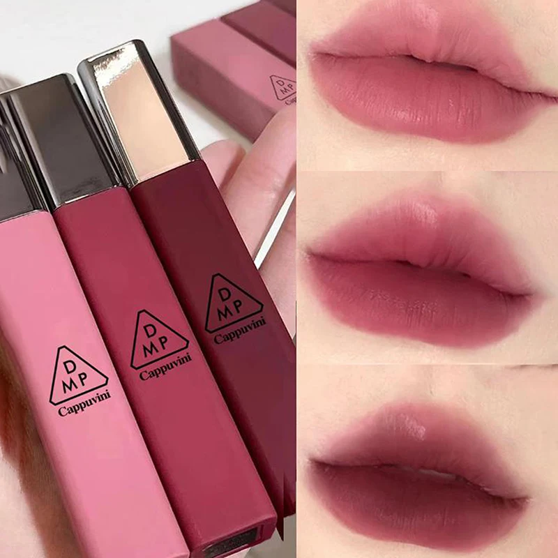 Cappuvini-pintalabios de terciopelo mate, hidratante, suave, de larga duración, taza antiadherente, fácil de aplicar, maquillaje, brillo de labios para mujer