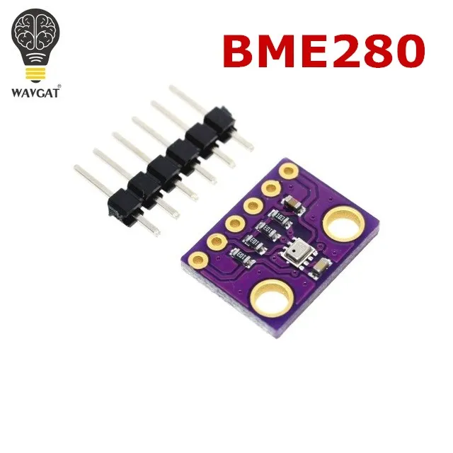 1pcs GY-BME280-3.3 GY-BMP280-3.3 5V High Precision Atmospheric Pressure Sensor Module BME280 for Arduino