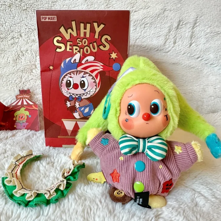 

POP MART Серия WHY SO SERIOUS: Слепая коробка с коллекционной виниловой куклой-сюрпризом (Bubblegum Smooth Vinyl Doll) – Оригинальный подарок на день рождения или праздник