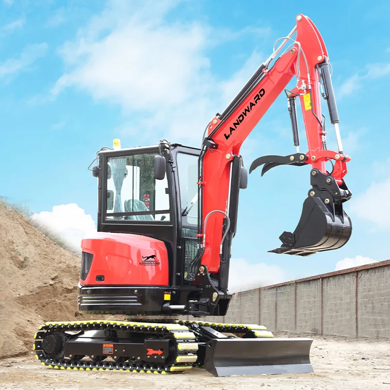 High Horsepower 3.5 Ton Diesel Power Small Excavator Hot Selling High Power Hydraulic Crawler Mini Digger Euro 5 EPA Customized