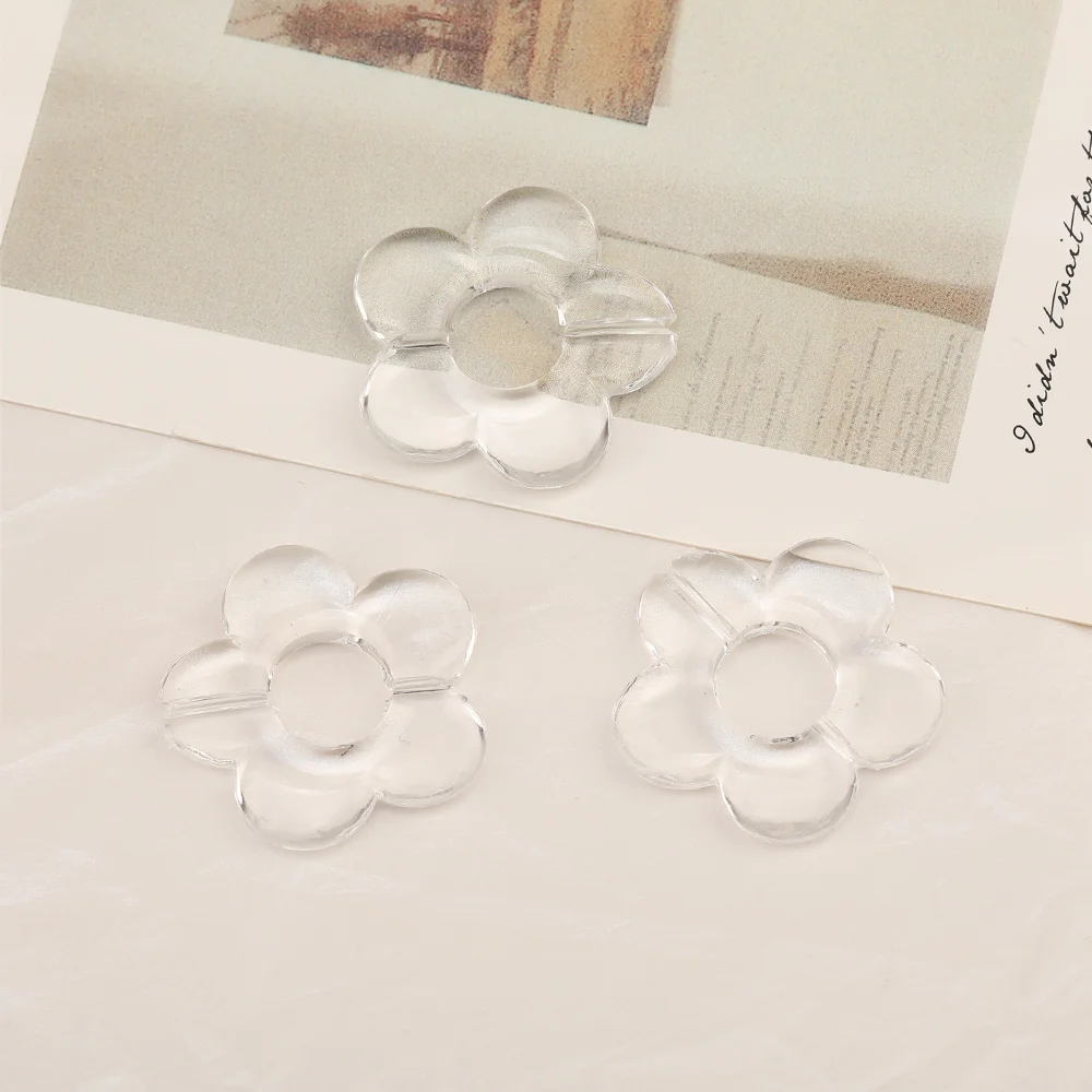 

Cordial Design 170Pcs 33*33MM Acrylic Bead/Hand Made/Flower Shape/DIY Beads Making/Clear Effect/Jewelry Findings & Components