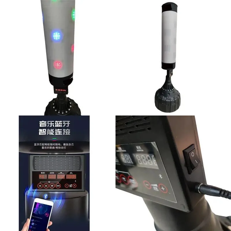 Smart Music Boxing Training Machine with Lights Decompression Adult Target Practice Device
