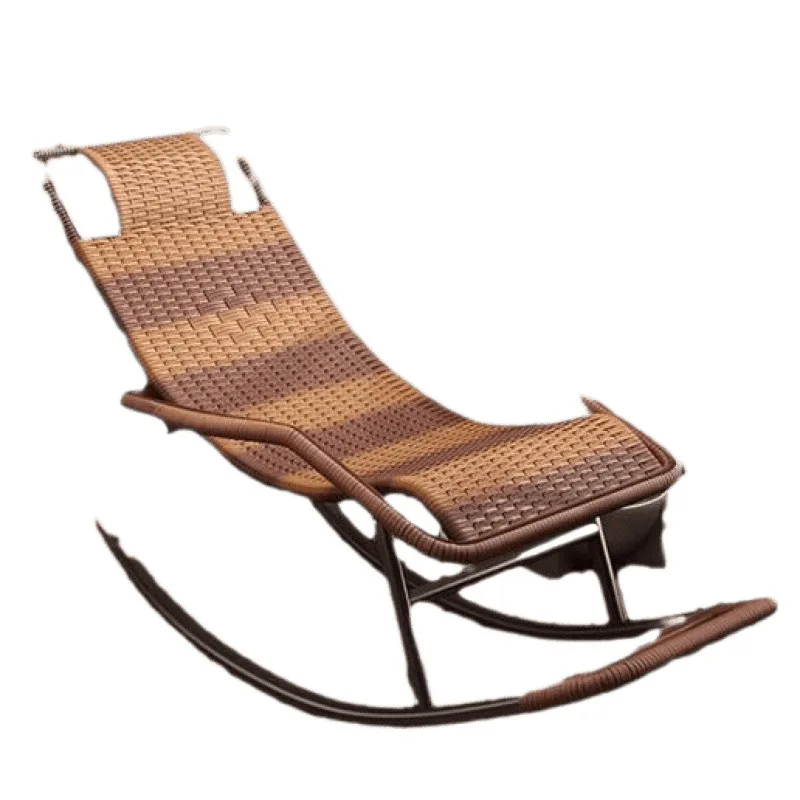 

Rocking Chair Reclining Adult Rattan Lunch Break Balcony Home Sleeping