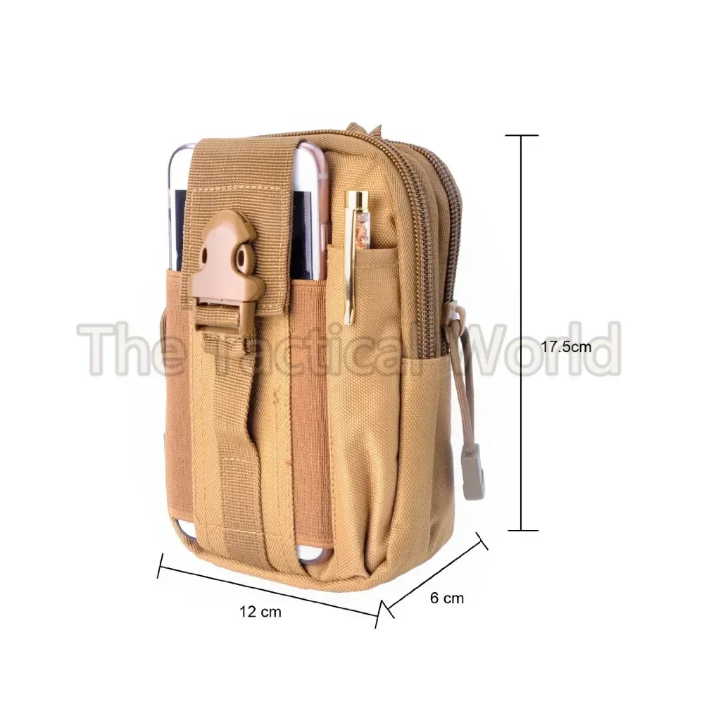 Bolsa táctica MOLLE EDC riñonera IFAK para smartphone y herramientas - imagen 3