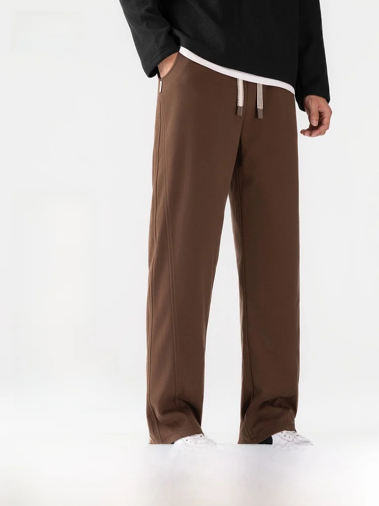 

Snow Flying Men's down Pants Removable Inner Vest Straight Leg Casual Sweatpants Drawstring Elastic Waist Summer New Arrival