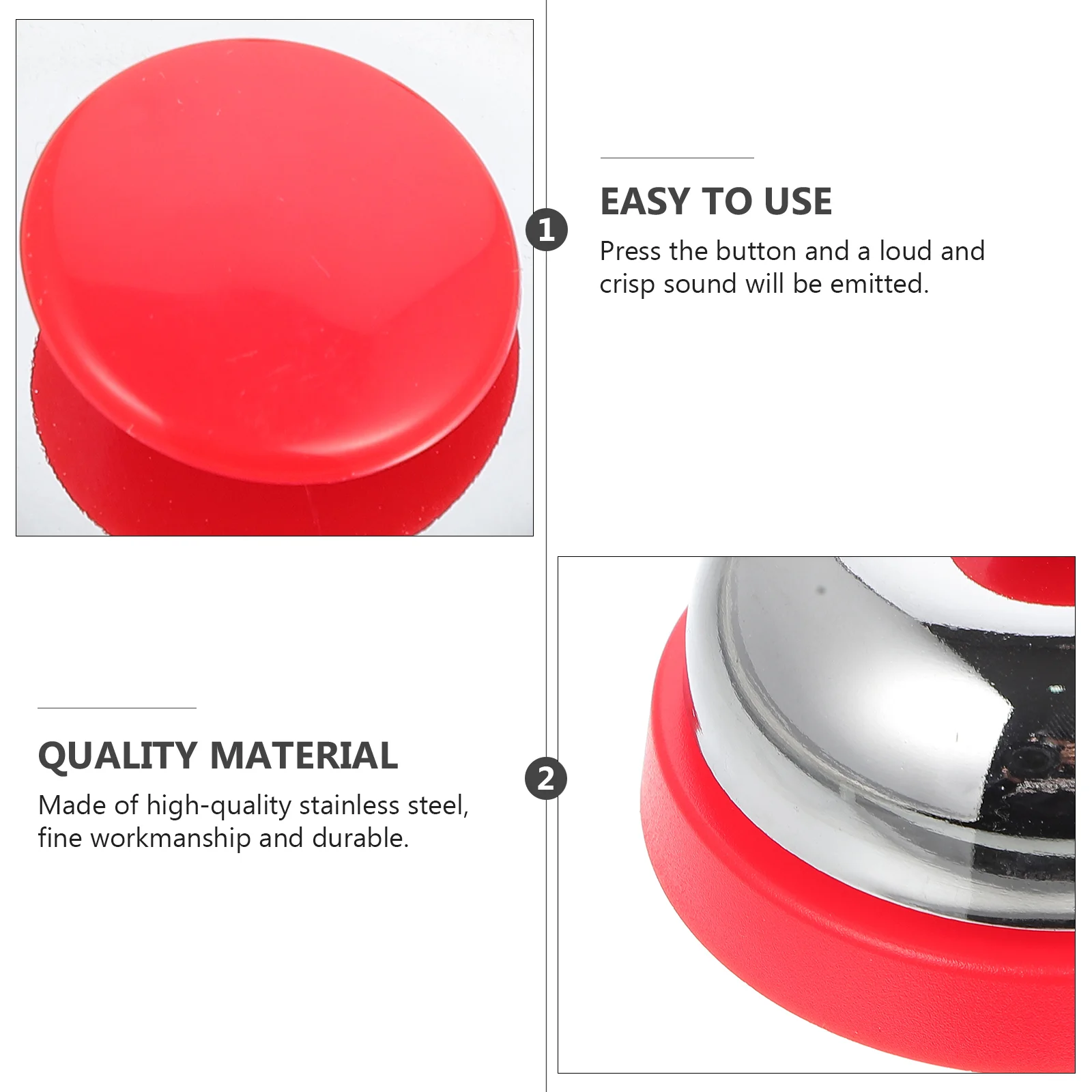 Pet Ring Chime Game Bell Bar Service Hand Press Pressure Table Calling Counter Desk