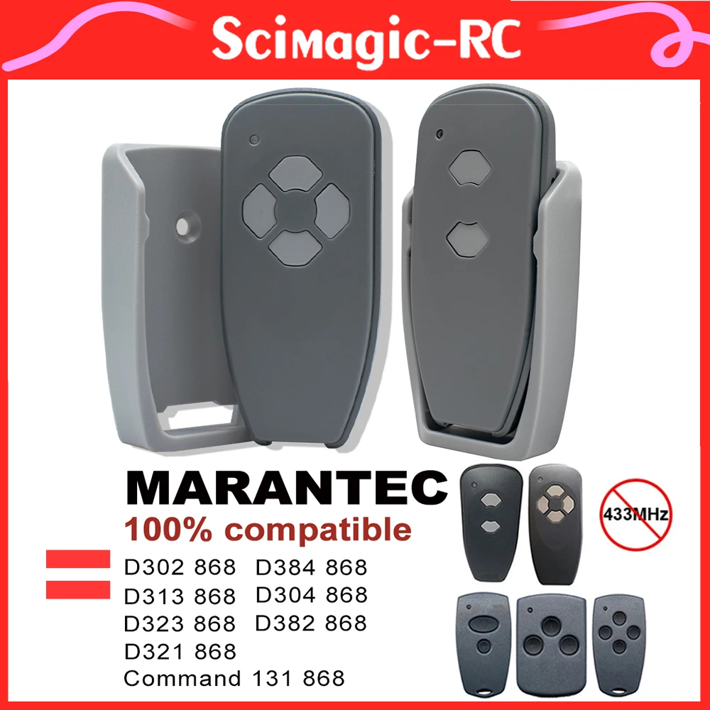 

868MHz Garage Remote Control 100% Compatible MARANTEC Digital D302 D304 D321 D323 D313 D131 D321 D382 D384 868 mhz Gate Opener