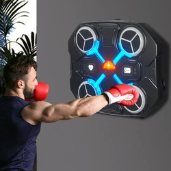 Music Boxing Machine Wall Mount Electronic Boxing Trainer Practice Target Bluetooth Boxing Machine Home Exercise for Kids Adults