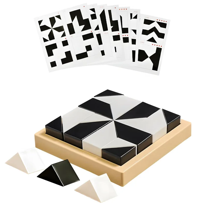 

Hidden Blocks Puzzle Plastic Material Educational IQ Challenge Brain Teaser Logic Thinking Game For Kids Boys Girls Adults