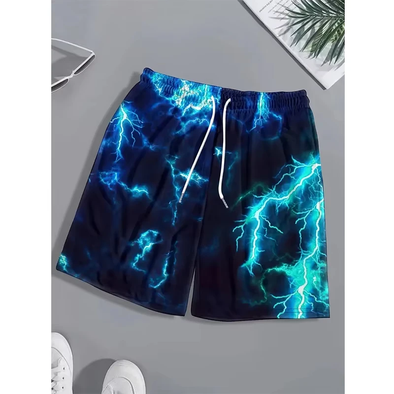 Stylish Colorful 3D Print Gym Shorts Mens Summer Casual Loose Shorts with Pockets Athletic Workout Running Jogging Track  Shorts
