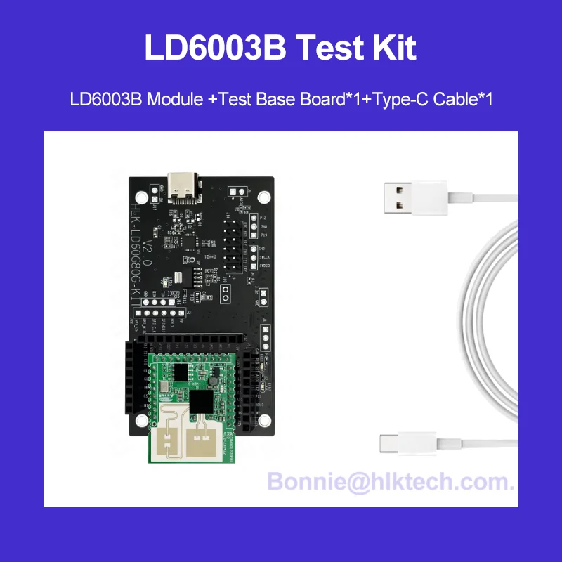 Multi-Target Human Presence Detection Radar Module 60GHz High Precision UART LD6003B LD6003D for Smart Home