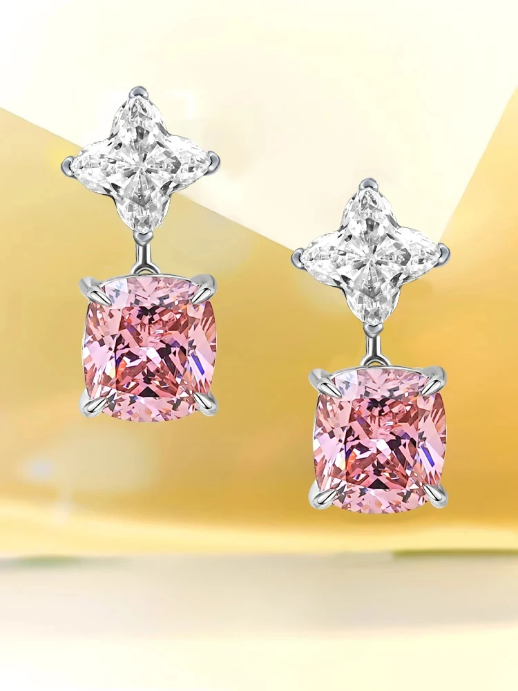 

Fashionable S925 sterling silver light luxury earrings with versatile niche design, elegant high-end wedding jewelry