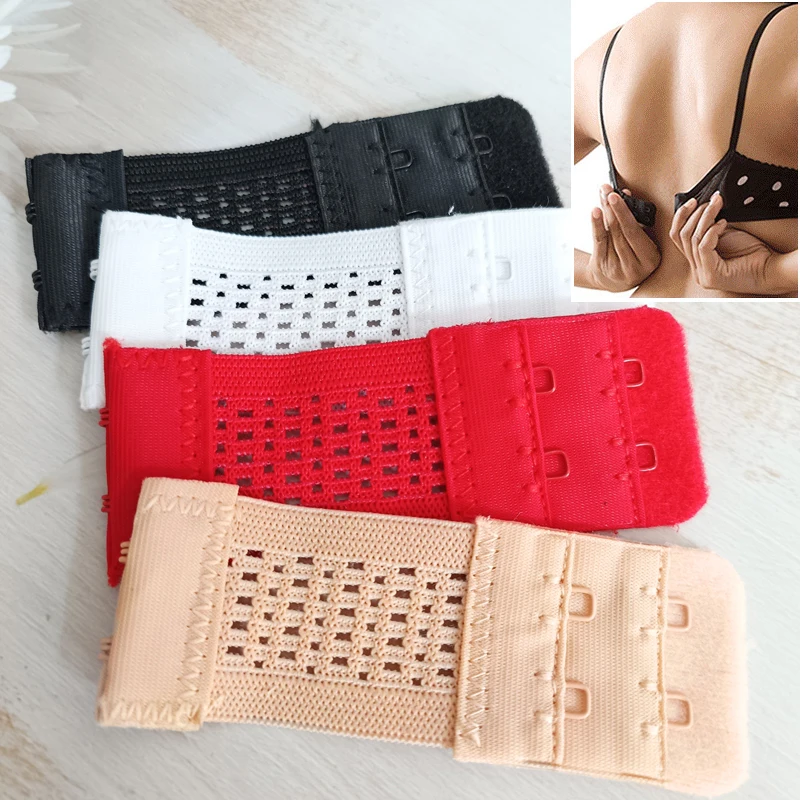 3/4/6/8Pcs Bra Extender Women Nylon Elastic Bra Underwear Extension Strap Hook Clip Expander Adjustable Belt Buckle Intimates